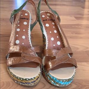 Fun multicolor heels